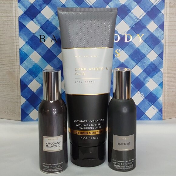 BATH & BODY WORKS 'MASCULINE BODY & HOME' SET - Picture 1 of 16